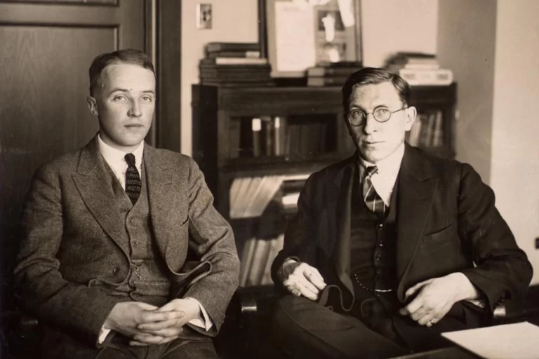 Figure 2: Frederick Banting and Charles Best, the discoverers of insulin